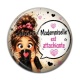 Cabochon Résine - mademoiselle est attachiante