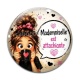 Cabochon Verre - mademoiselle est attachiante