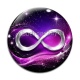 Cabochon Verre - signe infini