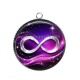 Pendentif Cabochon Argent - signe infini