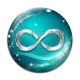 Cabochon Verre - signe infini
