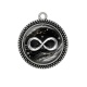 Pendentif Cabochon Argent - signe infini
