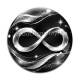 Cabochon Verre - signe infini