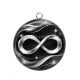 Pendentif Cabochon Argent - signe infini