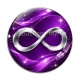 Cabochon Verre - signe infini
