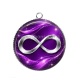 Pendentif Cabochon Argent - signe infini