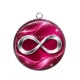 Pendentif Cabochon Argent - signe infini