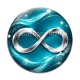 Cabochon Verre - signe infini