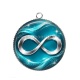 Pendentif Cabochon Argent - signe infini