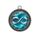 Pendentif Cabochon Argent - signe infini