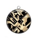 Pendentif Cabochon Argent - forme géométrique
