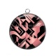 Pendentif Cabochon Argent - forme géométrique