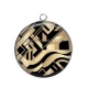 Pendentif Cabochon Argent - forme géométrique
