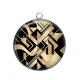 Pendentif Cabochon Argent - forme géométrique
