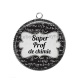 Pendentif Cabochon Argent - super prof de chimie