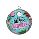 Pendentif Cabochon Argent - je suis une super cuisinière