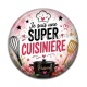 Cabochon Résine - je suis une super cuisinière