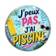 Cabochon Verre - j'peux pas j'ai piscine