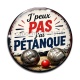 Cabochon Verre - j'peux pas j'ai pétanque