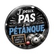 Cabochon Verre - j'peux pas j'ai pétanque