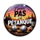 Cabochon Verre - j'peux pas j'ai pétanque