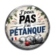 Cabochon Verre - j'peux pas j'ai pétanque