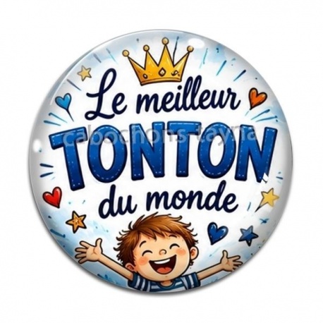 Cabochon Verre - le meilleur tonton du monde