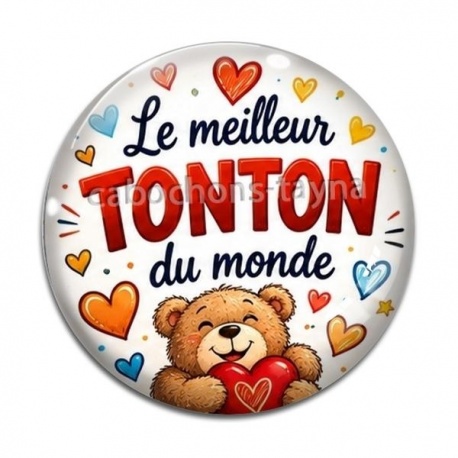Cabochon Verre - le meilleur tonton du monde