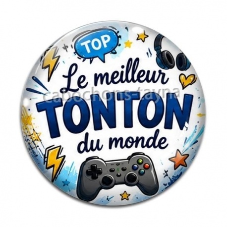 Cabochon Verre - le meilleur tonton du monde