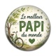 Cabochon Résine - le meilleur papi du monde