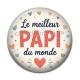 Cabochon Résine - le meilleur papi du monde