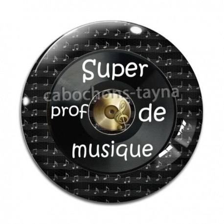 Cabochon Verre - super prof de musique