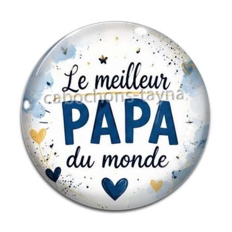 Cabochon Verre - le meilleur papa du monde