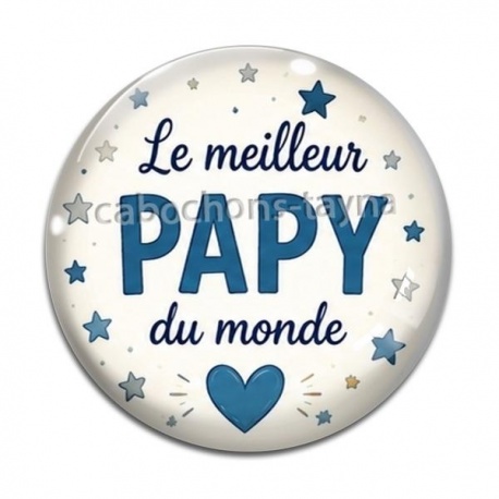 Cabochon Verre - Le meilleur papy du monde