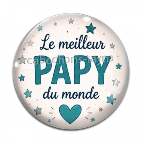Cabochon Verre - Le meilleur papy du monde