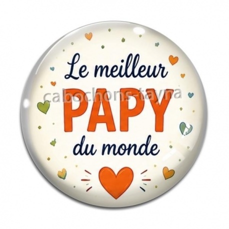 Cabochon Verre - Le meilleur papy du monde