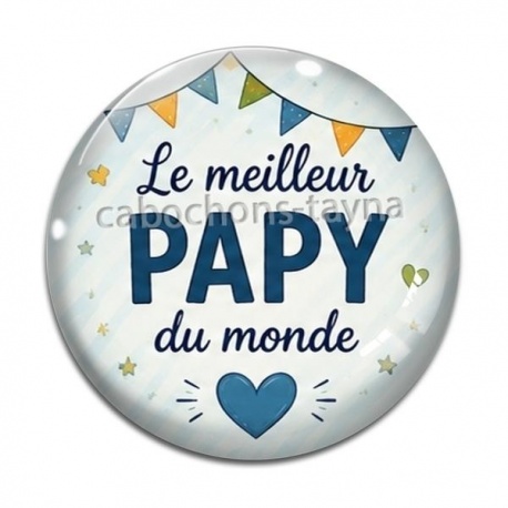 Cabochon Verre - Le meilleur papy du monde