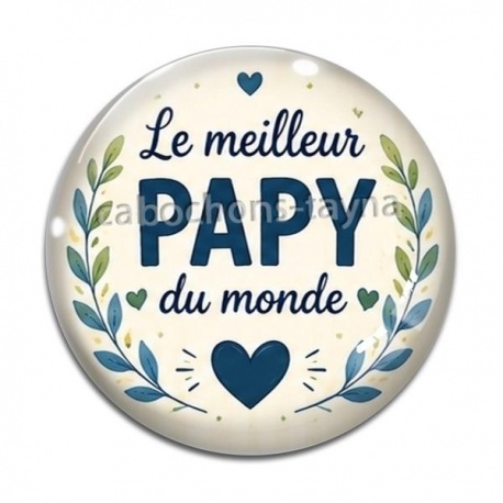 Cabochon Verre - Le meilleur papy du monde
