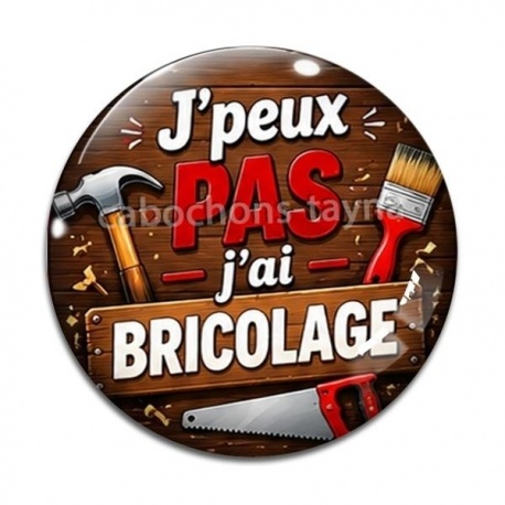 Cabochon Verre - j'peux pas j'ai bricolage