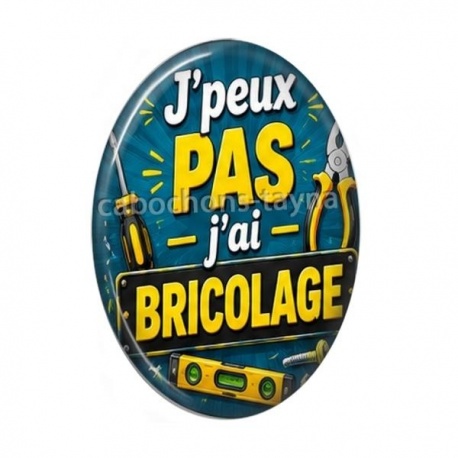 Cabochon Résine Ovale - j'peux pas j'ai bricolage