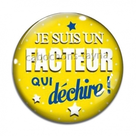 Cabochon Verre - facteur qui déchire