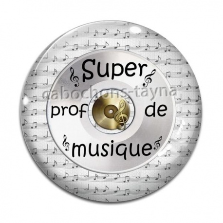 Cabochon Verre - super prof de musique