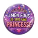 Cabochon Verre - j'men fous je suis une princesse