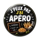 Cabochon Verre -  j'peux pas j'ai apéro