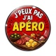 Cabochon Verre -  j'peux pas j'ai apéro