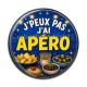 Cabochon Résine -  j'peux pas j'ai apéro