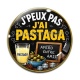 Cabochon Verre - j'peux pas j'ai pastaga