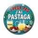 Cabochon Verre - j'peux pas j'ai pastaga