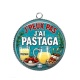 Pendentif Cabochon Argent - j'peux pas j'ai pastaga