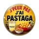 Cabochon Verre - j'peux pas j'ai pastaga